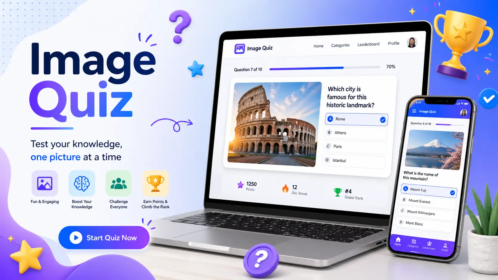 Take a quiz to test your knowledge